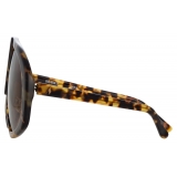 The Attico - The Attico Ibiza Aviator Sunglasses in Tortoiseshell - Sunglasses - Official