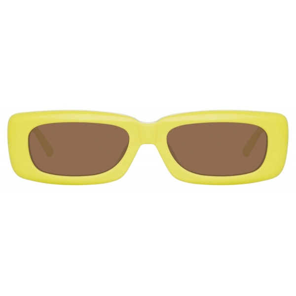 The Attico - The Attico Mini Marfa in Lemon - Sunglasses - Official - The Attico Eyewear by Linda Farrow