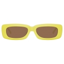The Attico - The Attico Mini Marfa in Lemon - Sunglasses - Official - The Attico Eyewear by Linda Farrow