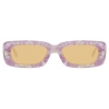 The Attico - The Attico Mini Marfa in Marmo Viola - Occhiali da Sole - Official - The Attico Eyewear by Linda Farrow
