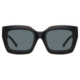 The Attico - The Attico Selma D-Frame Oversize Sunglasses in Black - Sunglasses - Official