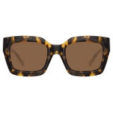 The Attico - The Attico Selma D-Frame Oversize Sunglasses in Tortoiseshell - Sunglasses - Official