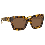 The Attico - The Attico Selma D-Frame Oversize Sunglasses in Tortoiseshell - Sunglasses - Official