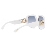 Dolce & Gabbana - Occhiale da Sole Blu Mediterraneo - Bianco - Dolce & Gabbana Eyewear