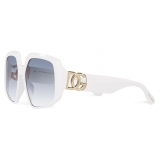 Dolce & Gabbana - Occhiale da Sole Blu Mediterraneo - Bianco - Dolce & Gabbana Eyewear