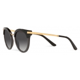 Dolce & Gabbana - Occhiale da Sole Half Print - Nero Oro - Dolce & Gabbana Eyewear