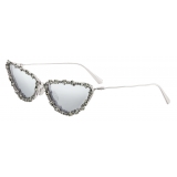 Dior - Sunglasses - MissDior B1U - Silver with Black Diamond Crystals - Dior Eyewear