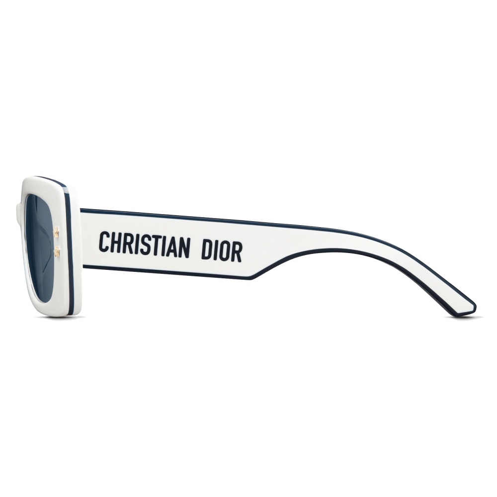 DiorPacific S1U White Square Sunglasses