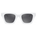 Dolce & Gabbana - Occhiale da Sole DG Icon - Bianco Grigio - Dolce & Gabbana Eyewear