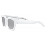 Dolce & Gabbana - Occhiale da Sole DG Icon - Bianco Grigio - Dolce & Gabbana Eyewear