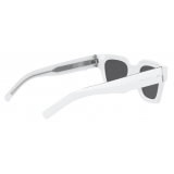 Dolce & Gabbana - Occhiale da Sole DG Icon - Bianco Grigio - Dolce & Gabbana Eyewear