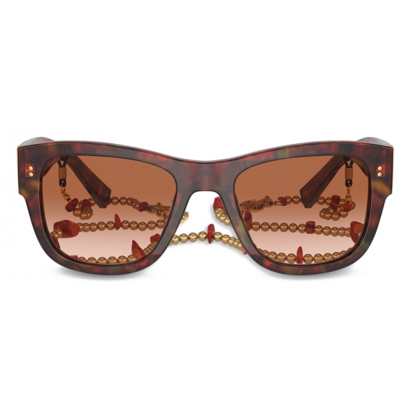 Dolce & Gabbana - Corallo Sunglasses - Red Havana Brown - Dolce & Gabbana Eyewear