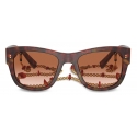 Dolce & Gabbana - Occhiale da Sole Corallo - Avana Rosso Marrone - Dolce & Gabbana Eyewear