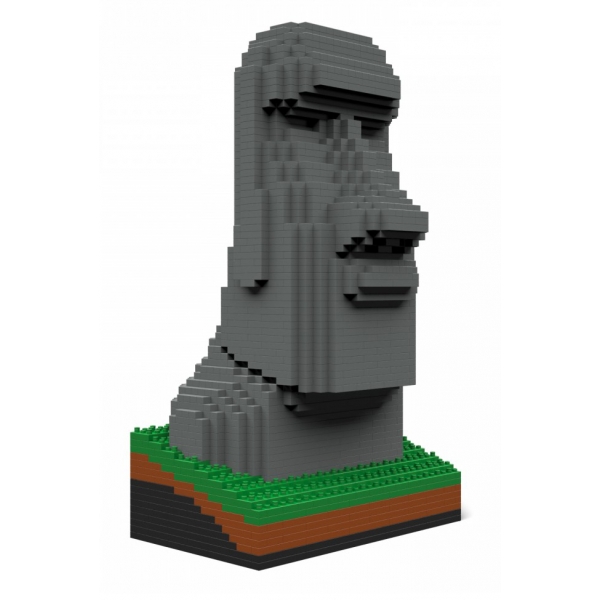 Jekca - Moai Statue 01S - Lego - Scultura - Costruzione - 4D - Animali di Mattoncini - Toys