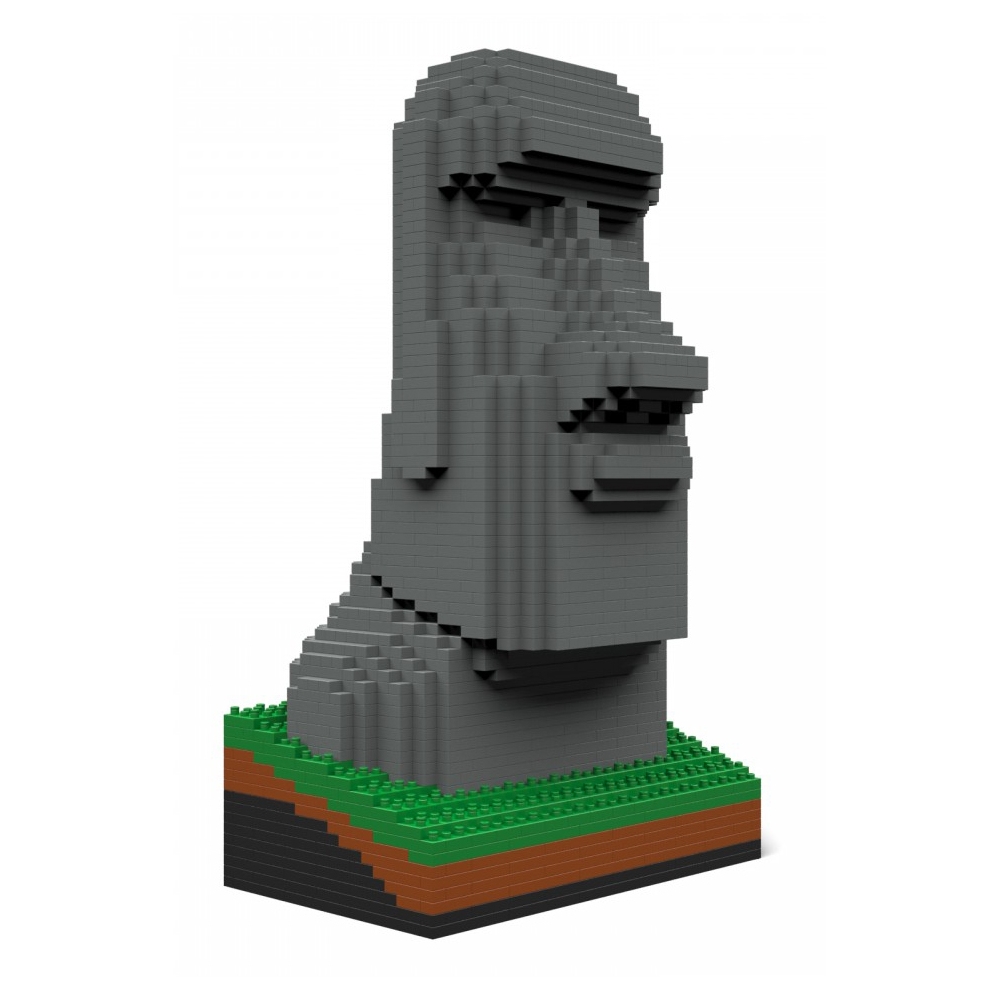 Jekca - Moai Statue 01S - Lego - Sculpture - Construction - 4D - Brick Animals - Toys Avvenice