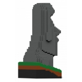 Jekca - Moai Statue 01S - Lego - Sculpture - Construction - 4D - Brick Animals - Toys