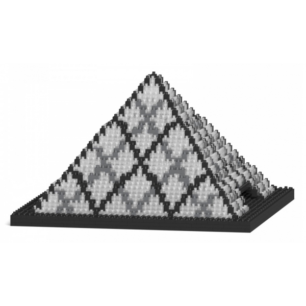 Jekca - Pyramide De Louvre 01S - Lego - Sculpture - Construction - 4D - Brick Animals - Toys