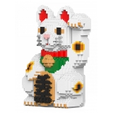 Jekca - Maneki Neko 01S-M01 - Lego - Scultura - Costruzione - 4D - Animali di Mattoncini - Toys