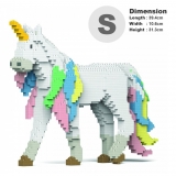 Jekca - Unicorn 01S - Lego - Sculpture - Construction - 4D - Brick Animals - Toys