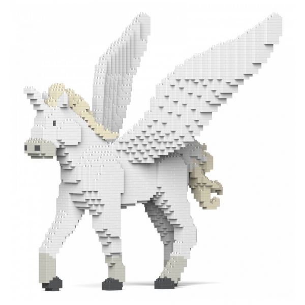 Jekca - Unicorn 02S - Lego - Sculpture - Construction - 4D - Brick Animals - Toys