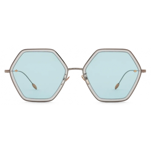 Giorgio Armani - Women’s Hexagonal Sunglasses - Bronze Light Azure - Sunglasses - Giorgio Armani Eyewear