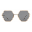 Giorgio Armani - Women’s Hexagonal Sunglasses - Gold - Sunglasses - Giorgio Armani Eyewear