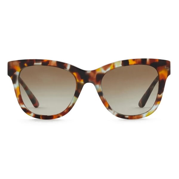 Giorgio Armani - Women’s Irregular Sunglasses - Green Havana - Sunglasses - Giorgio Armani Eyewear