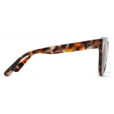 Giorgio Armani - Women’s Irregular Sunglasses - Brown Havana - Sunglasses - Giorgio Armani Eyewear