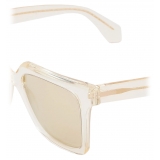 Giorgio Armani - Women’s Asian Fitting Square Sunglasses - Shiny Transparent Yellow - Sunglasses - Giorgio Armani Eyewear