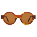Giorgio Armani - Women’s Round Sunglasses - Striped Havana Brown - Sunglasses - Giorgio Armani Eyewear