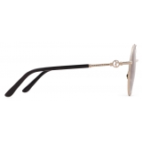 Giorgio Armani - Women’s Round Sunglasses - Gray - Sunglasses - Giorgio Armani Eyewear