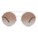 Giorgio Armani - Women’s Round Sunglasses - Silver Green - Sunglasses - Giorgio Armani Eyewear