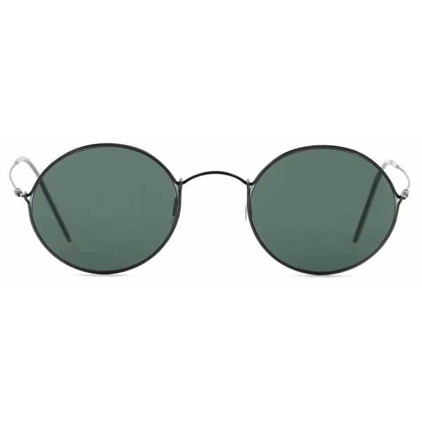 Giorgio Armani - Unisex Oval Sunglasses - Black Olive - Sunglasses - Giorgio Armani Eyewear