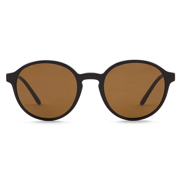 Giorgio Armani - Men’s Panto Sunglasses - Black Brown - Sunglasses - Giorgio Armani Eyewear