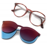 Giorgio Armani - Men’s Panto Sunglasses - Red Stripes - Sunglasses - Giorgio Armani Eyewear