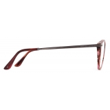 Giorgio Armani - Occhiali da Sole Uomo Forma Panthos - Rosso Rigato - Occhiali da Sole - Giorgio Armani Eyewear