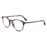 Giorgio Armani - Men’s Panto Sunglasses - Blue Stripes - Sunglasses - Giorgio Armani Eyewear