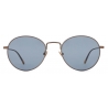 Giorgio Armani - Men’s Panto Sunglasses - Bronze Blue - Sunglasses - Giorgio Armani Eyewear