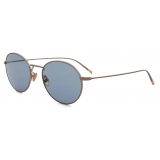 Giorgio Armani - Men’s Panto Sunglasses - Bronze Blue - Sunglasses - Giorgio Armani Eyewear