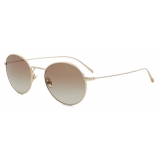 Giorgio Armani - Men’s Panto Sunglasses - Light Gold Brown - Sunglasses - Giorgio Armani Eyewear