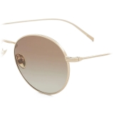 Giorgio Armani - Men’s Panto Sunglasses - Light Gold Brown - Sunglasses - Giorgio Armani Eyewear