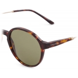 Giorgio Armani - Men’s Asian-Fit Panto Sunglasses - Havana Green - Sunglasses - Giorgio Armani Eyewear