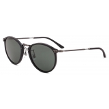 Giorgio Armani - Men’s Panto Sunglasses - Black Green - Sunglasses - Giorgio Armani Eyewear