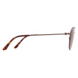 Giorgio Armani - Men’s Panto Sunglasses - Bronze Brown - Sunglasses - Giorgio Armani Eyewear