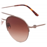 Giorgio Armani - Men’s Panto Sunglasses - Bronze Brown - Sunglasses - Giorgio Armani Eyewear