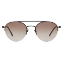 Giorgio Armani - Men’s Panto Sunglasses - Black Green - Sunglasses - Giorgio Armani Eyewear