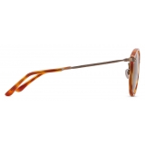Giorgio Armani - Men’s Panto Sunglasses - Brown Tortoiseshell Green - Sunglasses - Giorgio Armani Eyewear
