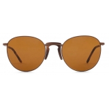 Giorgio Armani - Men’s Panto Sunglasses - Bronze Havana Brown - Sunglasses - Giorgio Armani Eyewear