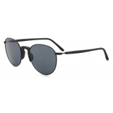 Giorgio Armani - Men’s Panto Sunglasses - Black Green - Sunglasses - Giorgio Armani Eyewear