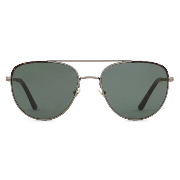 Giorgio Armani - Occhiali da Sole Uomo Forma Pilot - Oro Pallido Havana Verde - Occhiali da Sole - Giorgio Armani Eyewear